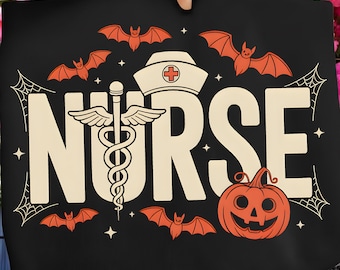 Halloween Nurse Png, Nurse Halloween PNG, Fall png, Stethoscope Nurse Png, Spooky Coquette Nurse PNG, Fall Nurse Life Png, Preppy Nurse Png