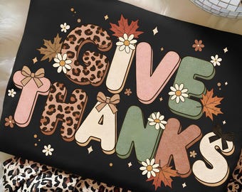 Give Thanks PNG, Thankful Coquette PNG, Fall Coquette PNG, Thanksgiving Png, Fall Png, Brushstroke Png, Fall Colors, Trendy Png, Fall Bow