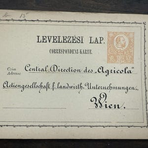 1870 Österreich Ungarn Meteorologie Postkarte Postkarte Stempel