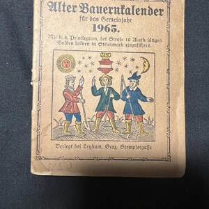 1965 Deutscher Almanach-Kalender Pflanzanleitung Neumond-Wetter Gartenarbeit Landwirtschaft