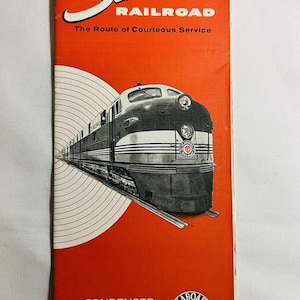 1955 Seaboard Railroad Horaires Cartes Floride Train Horaires Itinéraires Vacances