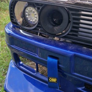 Cold Air Intake Headlight Duct For BMW E30 – Velocity Stack Style, Black Plastic