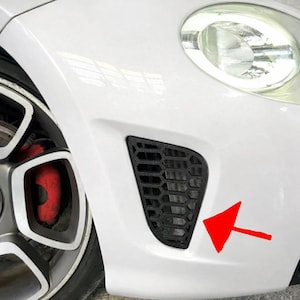 Fiat 500 and 595 ABARTH Front Side Grilles - Handcrafted Restyling
