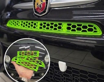595 Abarth honeycomb front central grille