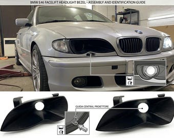 BMW E46 Restyling 3D printed headlight-shaped air intake, headlight intake for Bmw E46 Restyling