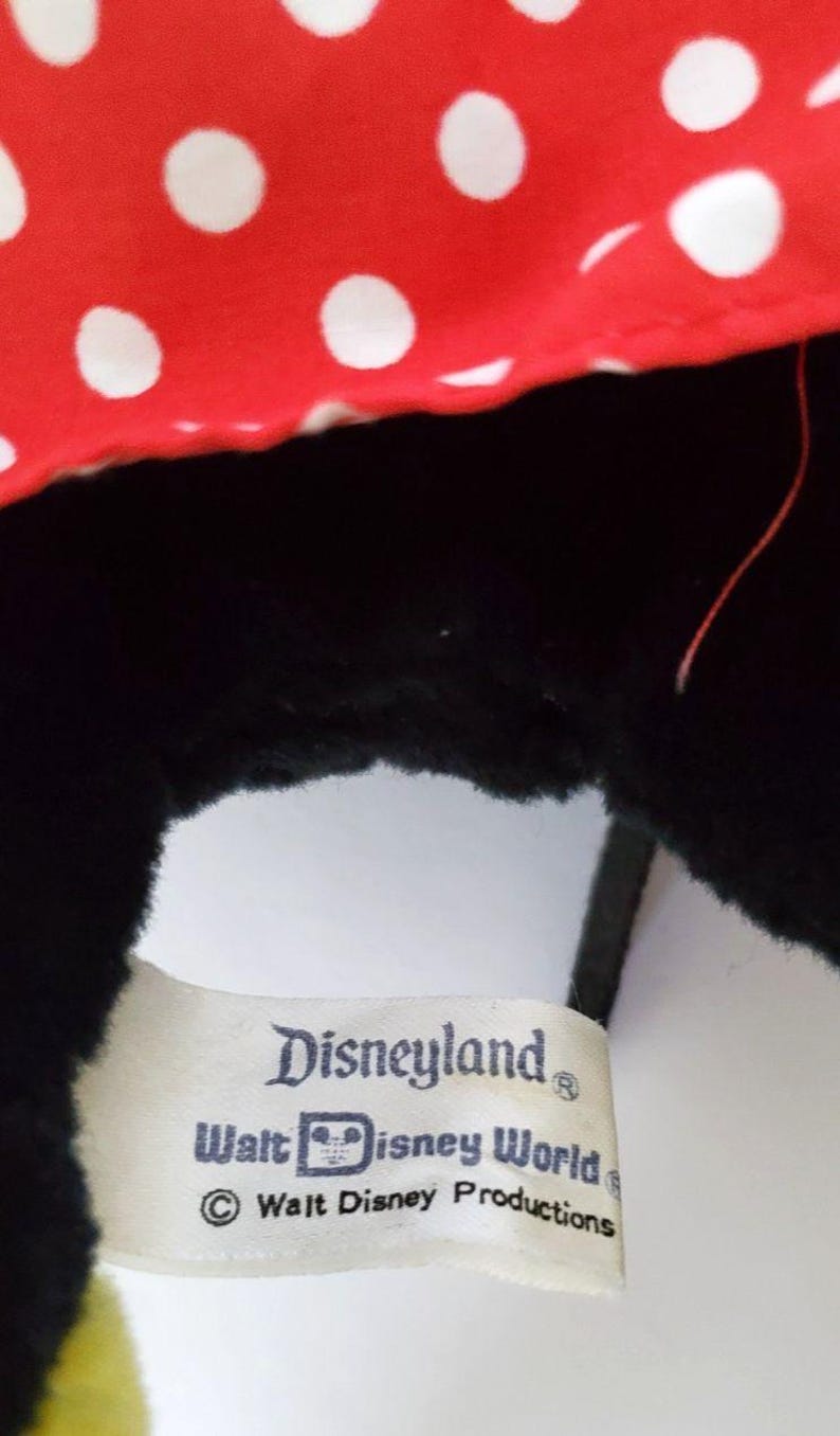 Vintage Disney Minnie Mouse Plush Toy 13 Inches with Tag Disney World zdjęcie 3