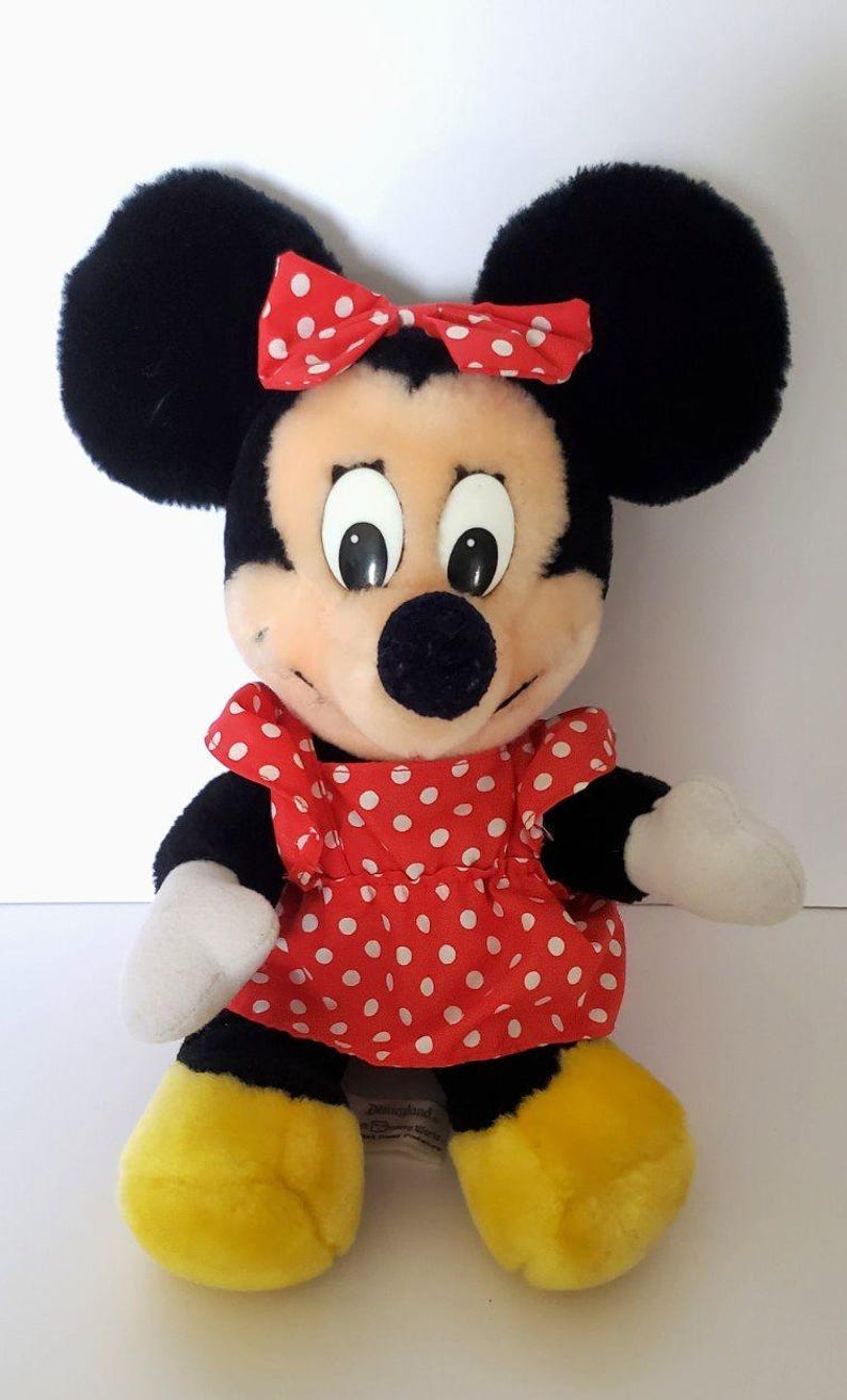 Vintage Disney Minnie Mouse Plush Toy 13 Inches with Tag Disney World zdjęcie 1