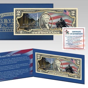 Veterans Day Two Dollar Bill