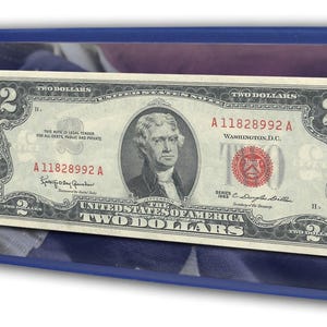 Red Seal 1953 Two Dollar Bill