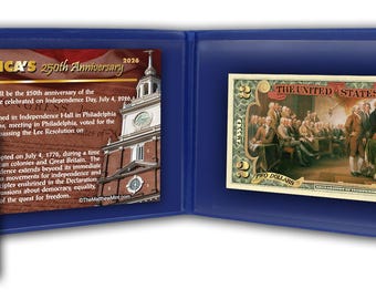 America's 250th Anniversary 2 Dollar Bill
