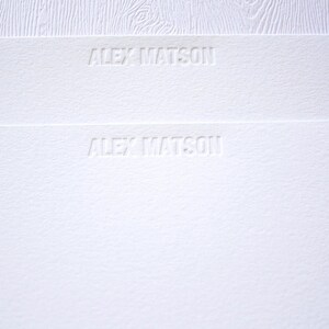 Personalized Classic Letterpress Stationery Blind Debossed Men Women image 3