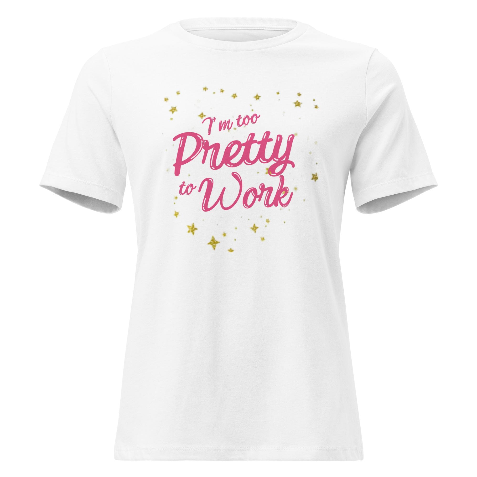 リベイロ　ホワイト Tシャツ TOO PRETTY TO WORK Too Pretty to Work Shirt - Etsy