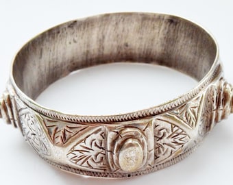 Vintage Heavy Silver Berber Bracelet