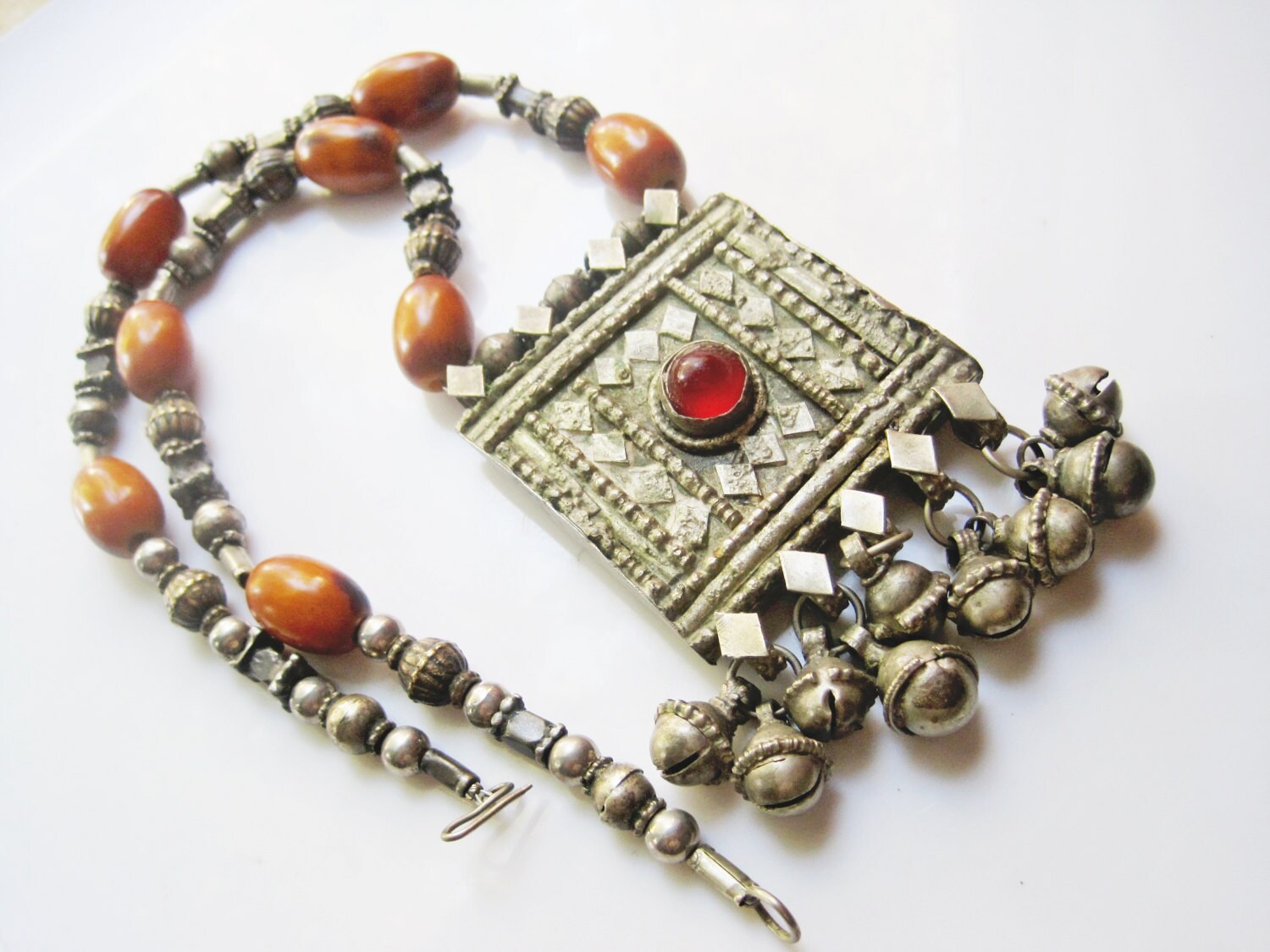 Bedouin Necklace Vintage Bedouin Jewelry Mixed Metals with | Etsy
