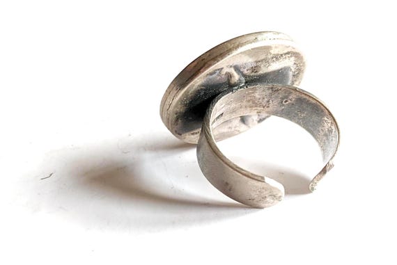 Arabic Calligraphy Silver Adjustable Ring - image 6