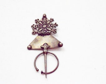 Vintage Silver Berber Fibula from Morocco