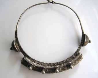 Vintage Silver Indian Torque Necklace
