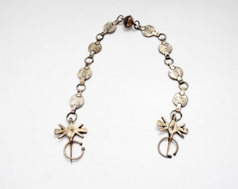 Berber Fibula Set from Morocco with a Spanish Coin Chain