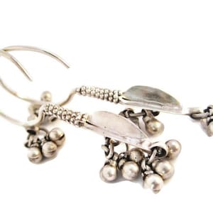 Tribal Silber Indien Ohrringe