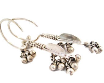 Tribal Silver India Earrings