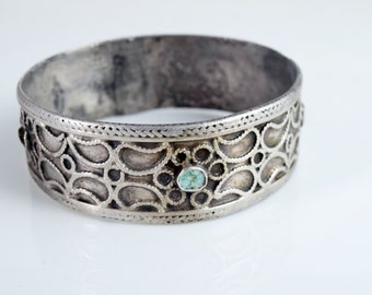 Ethnic Silver Kurdish Bangle