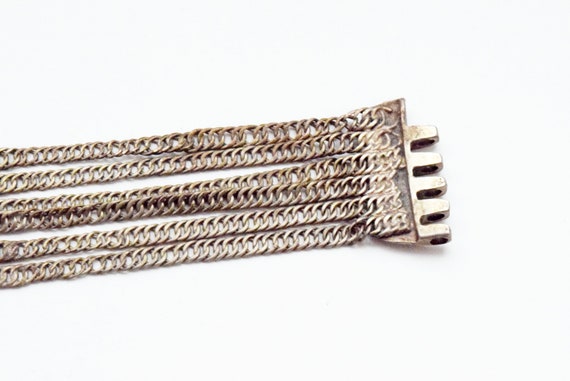 Late Ottoman Silver Chain Bracelet - image 4