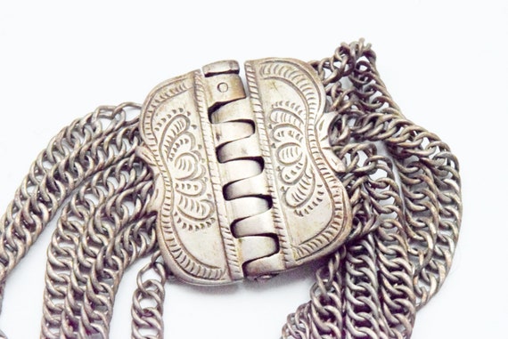 Late Ottoman Silver Chain Bracelet - image 1
