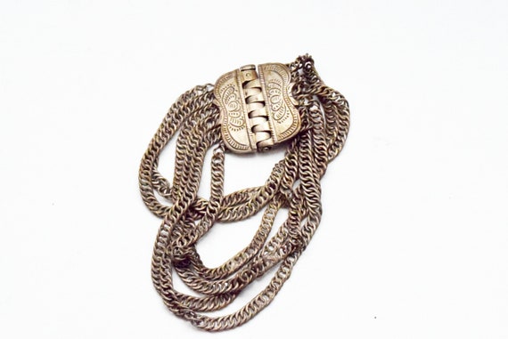 Late Ottoman Silver Chain Bracelet - image 2