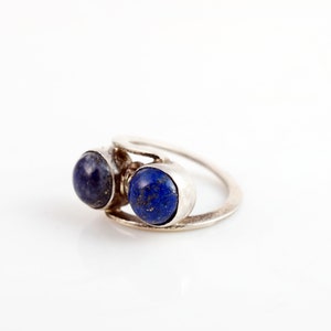 Silver and Lapis Ring Size 9 1/2