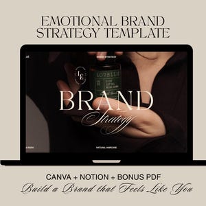 Emotional Brand Strategy Template Canva & Notion | Slow Branding Workbook for Creative Founders | Brand Clarity Guide | Signature Product