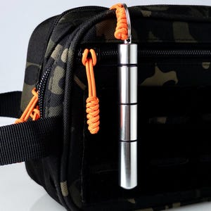 EDC aluminium opbergcapsule met sleutelhanger