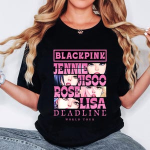 BlackPink Shirt, Born Pink shirt, Kpop Fan Tee, Kpop Merch Shirt, Blackpink World Tour tee, Ideal Music Fan Gifts