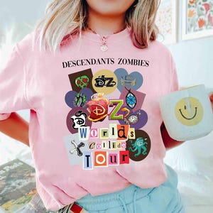 Descendants Zombies World Tour Shirt, Disney The Rise Of Red Group Shirt, Descendants Concert Shirt, Summer Music Festival 2025