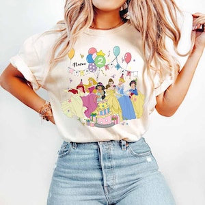 Personalized Disney Birthday Princess Shirts, Birthday Girl Shirts, Disneyland Birthday Shirts, Disneyworld Birthday, Princess Birthday