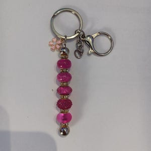 Pink themed keychain