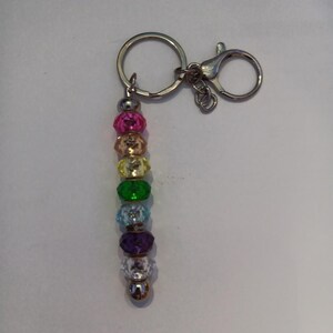 Rainbow themed keychain