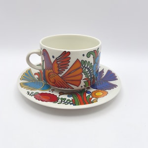 Villeroy & Boch “Acapulco” Cup and Saucer, Older Milano Shape (1969–1975), Luxembourg