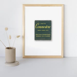 Hotel Commodore Wall Art – New York City Vintage Print, Travel Gift, Home Decor, Poster & Digital Download
