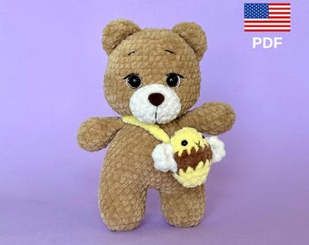Patroon gehaakte teddybeer