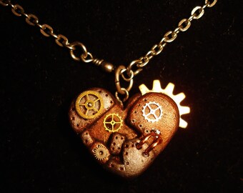 Mechanical Heart Necklace
