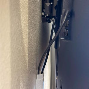 Paintable TV Cable Cover | Textured Cord Hider for Wall Mounted TV | Low Profile Wire Cover | 3D Printed Cable Management | 6" Segmented image 4