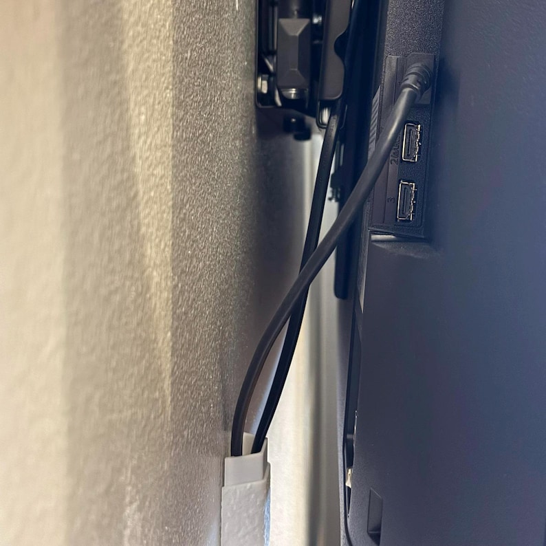 Paintable TV Cable Cover | Textured Cord Hider for Wall Mounted TV | Low Profile Wire Cover | 3D Printed Cable Management | 6" Segmented image 4