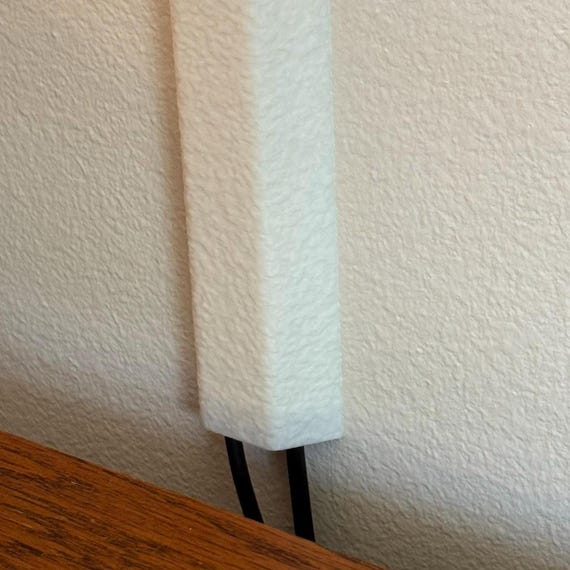 Paintable TV Cable Cover | Textured Cord Hider for Wall Mounted TV | Low Profile Wire Cover | 3D Printed Cable Management | 6" Segmented