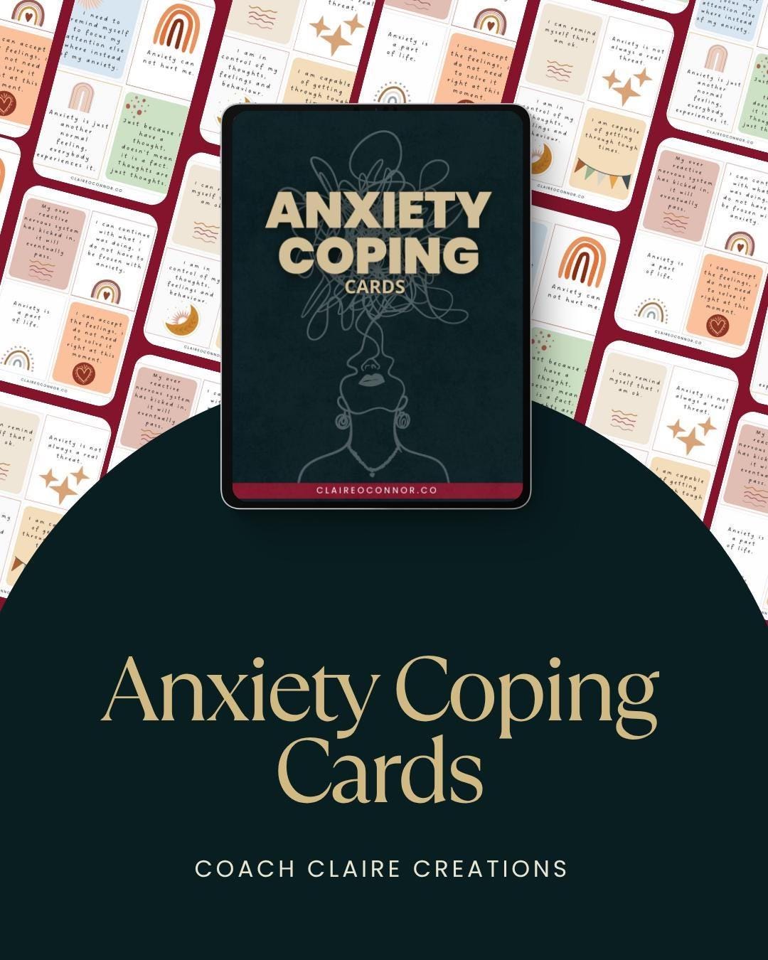 Anxiety Coping Cards | Printable Mental Health Toolkit | Anxiety ...