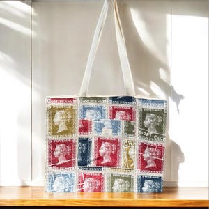 Tote Bag- Vintage Stamps