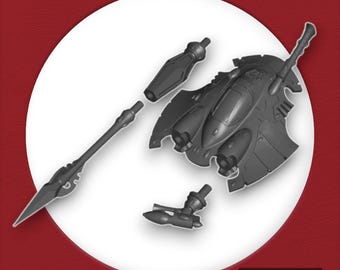 Elven Turret Conversion Kit 2 for SCI FI Elf | Perfect for upgrading your elven tank in sci-fi war games