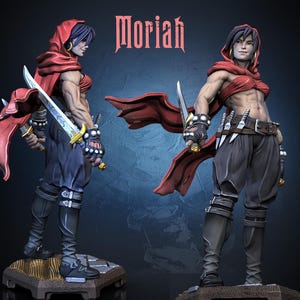 Human Rogue Miniature - Moriah Thief Hero - Dragun Studios - Retro Arcade Proxy - Free Base Included - ABS Resin High Detail 28mm-32mm