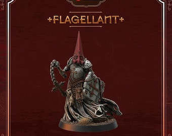 Flagellant | Proxy Army 3D Printed Miniatures | Grimdark Trench Warfare | Crab Miniatures