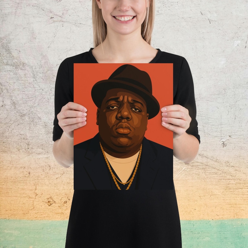 Biggie Poster Rapper Biggie Smalls Poster - Etsy