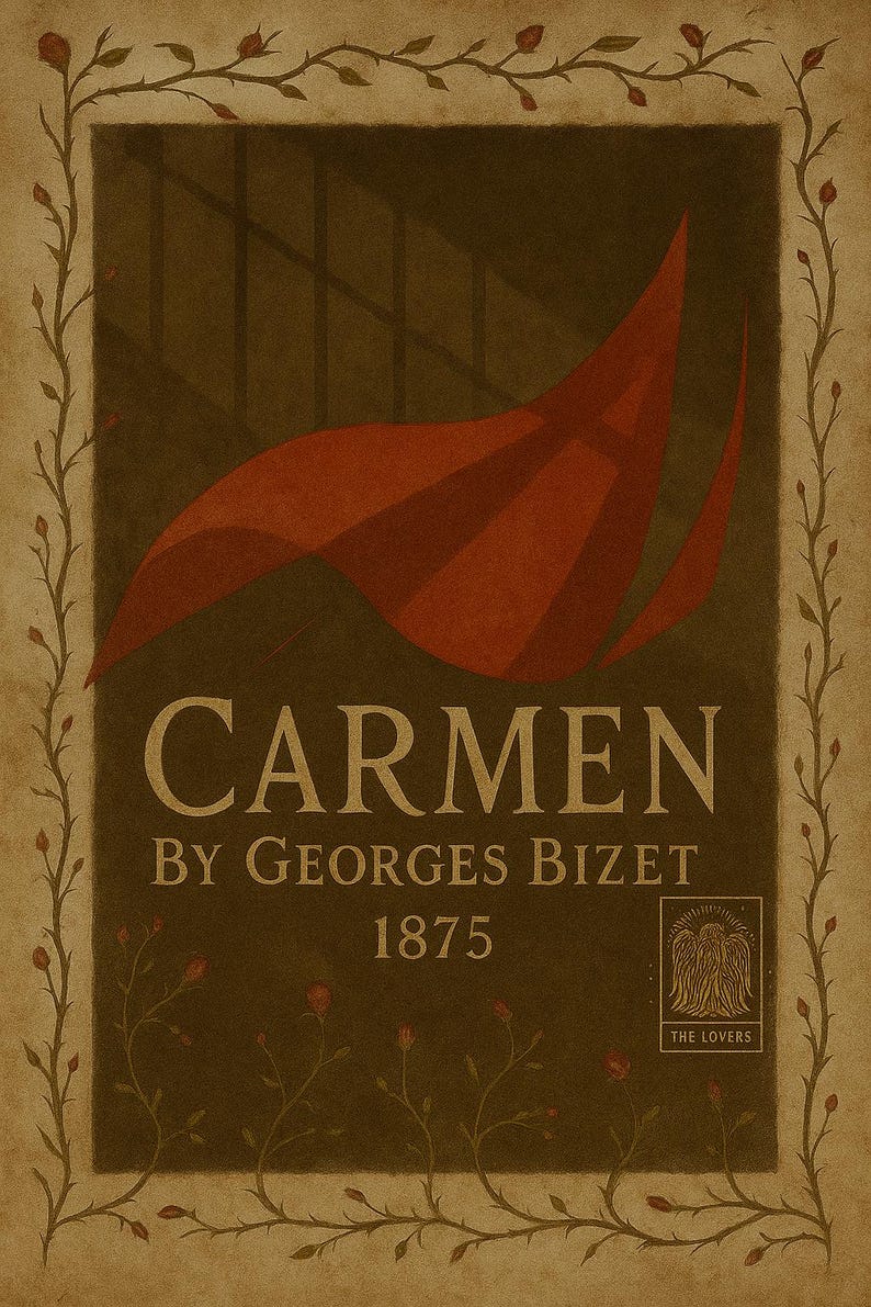 Carmen Opera Poster – Vintage Gothic Wall Art – Printable Theater Decor